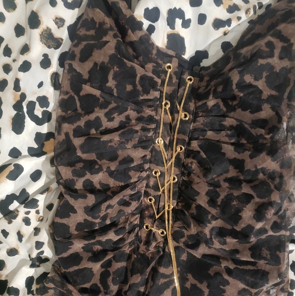 NWOT LEOPARD CHAIN DRESS FROM FASHION NOVA - Picture 5 of 7